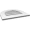 Ekena Millwork Round Top Surface Mount PVC Gable Vent: Non-Functional, w/ 3-1/2"W x 1"P Standard Frame, 20"W x 18"H GVPRT20X1801SN - alternate 4